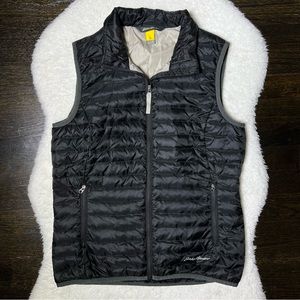 Eddie Bauer Black Travex EB700 Down Quilted Puffer Vest Extra Small